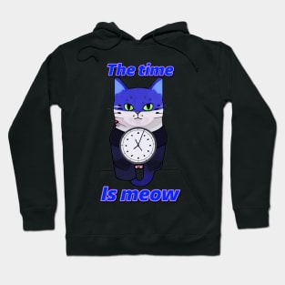 The Time is Meow ‘Blue’ Hoodie